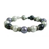 Hematite Stone Beaded Stretch Bracelet